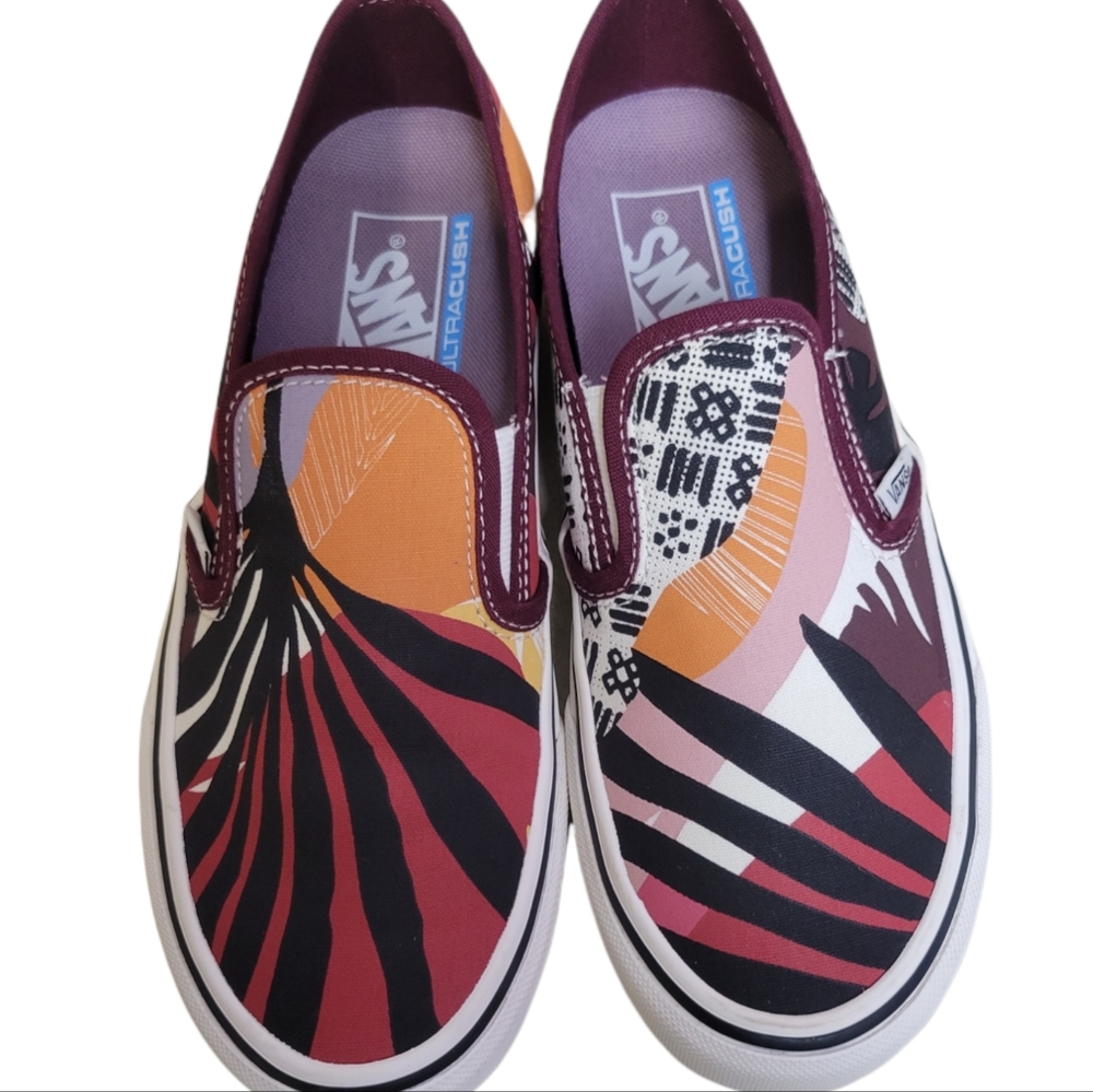 Vans SF Surfing Palm Floral Slip On Skate Shoe Men 5 Womens 6.5 Limited Edition